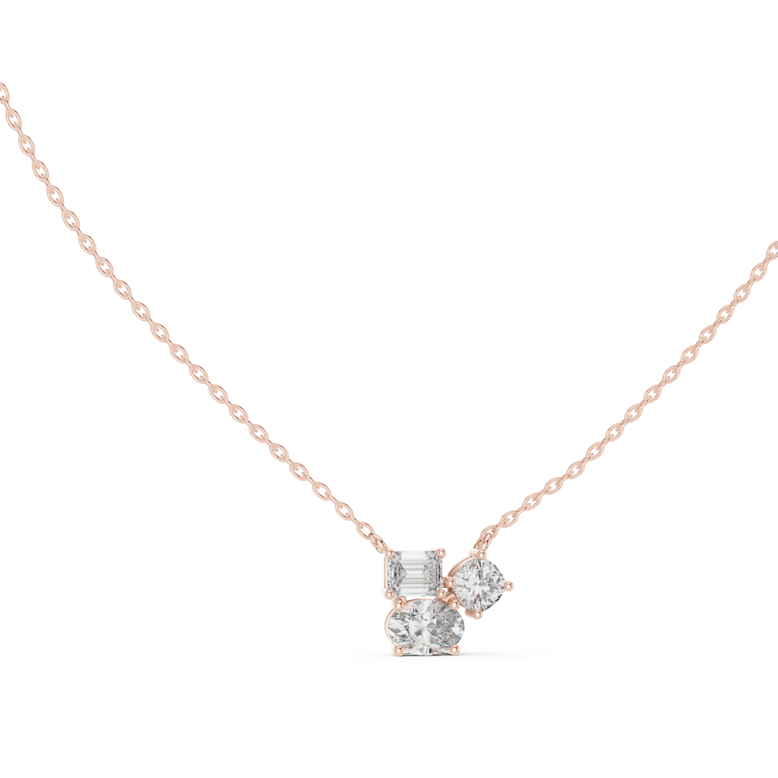 Calista Mixed Shape Trio Pendant