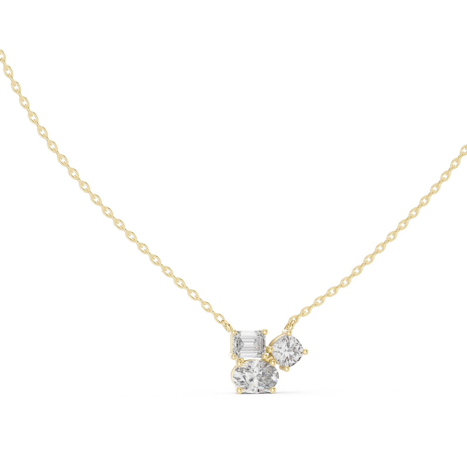 Calista Mixed Shape Trio Pendant