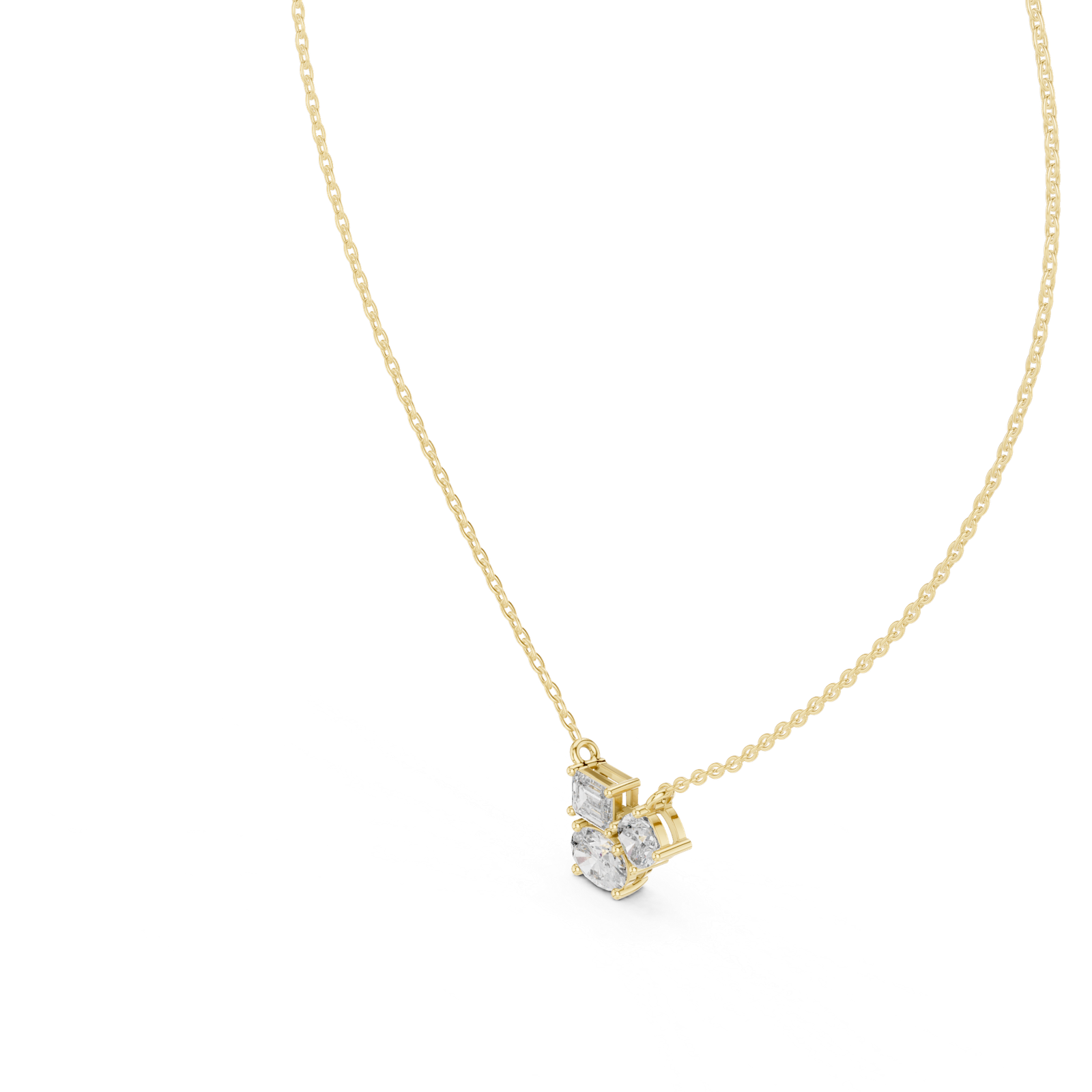 Calista Mixed Shape Trio Pendant