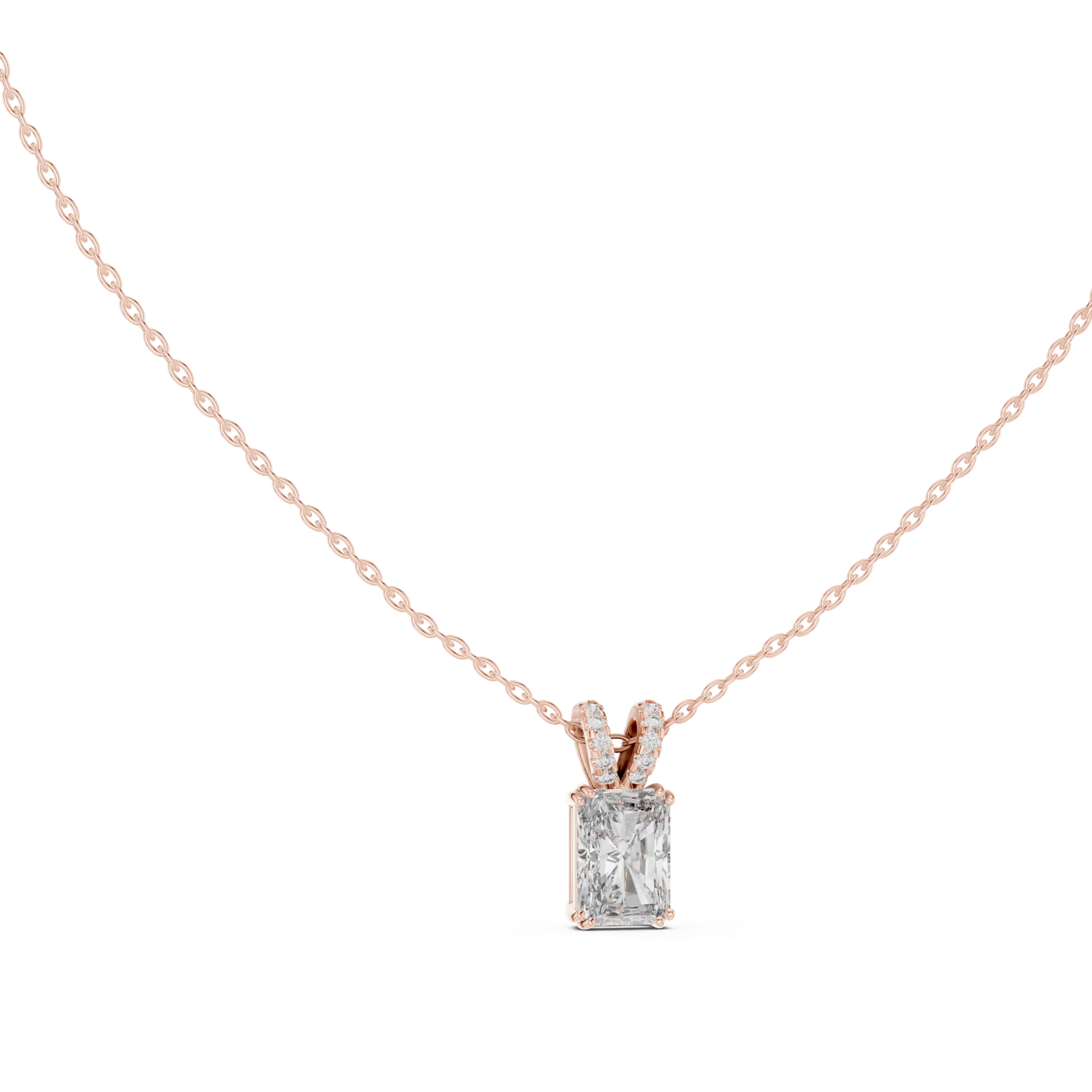 Camellia Radiant Accent Bail Pendant