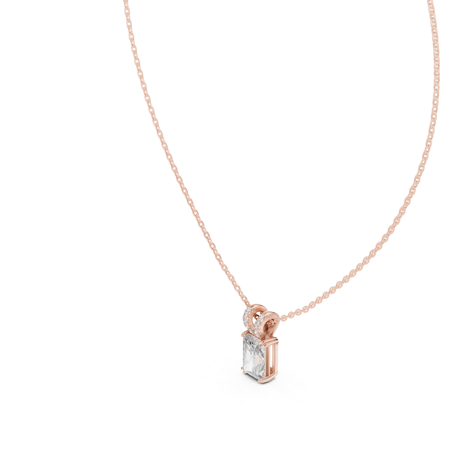 Camellia Radiant Accent Bail Pendant