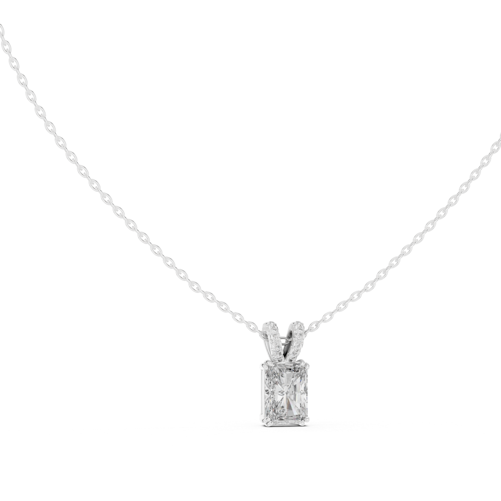 Camellia Radiant Accent Bail Pendant
