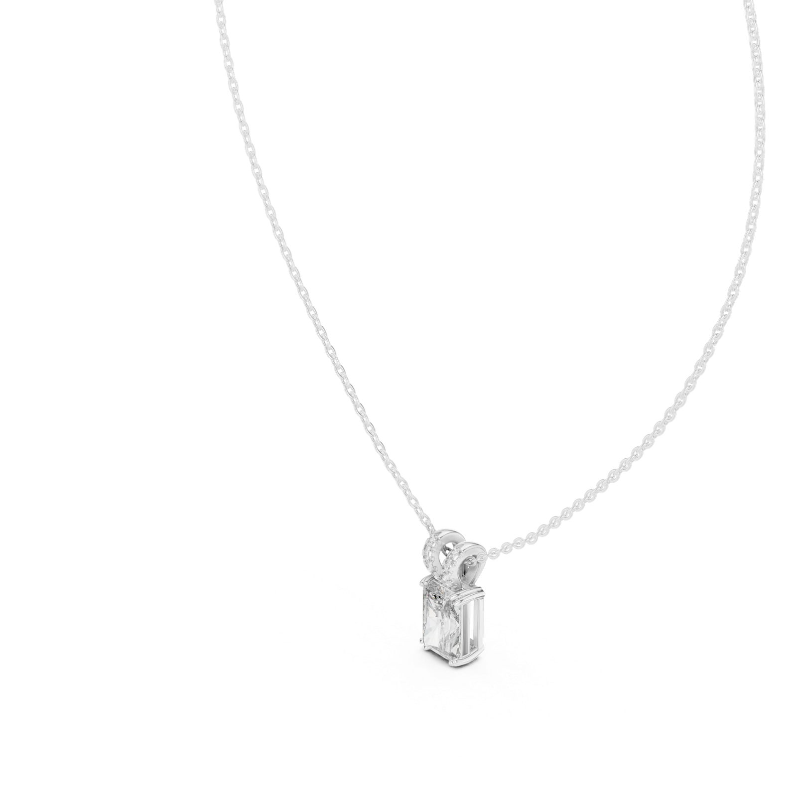 Camellia Radiant Accent Bail Pendant