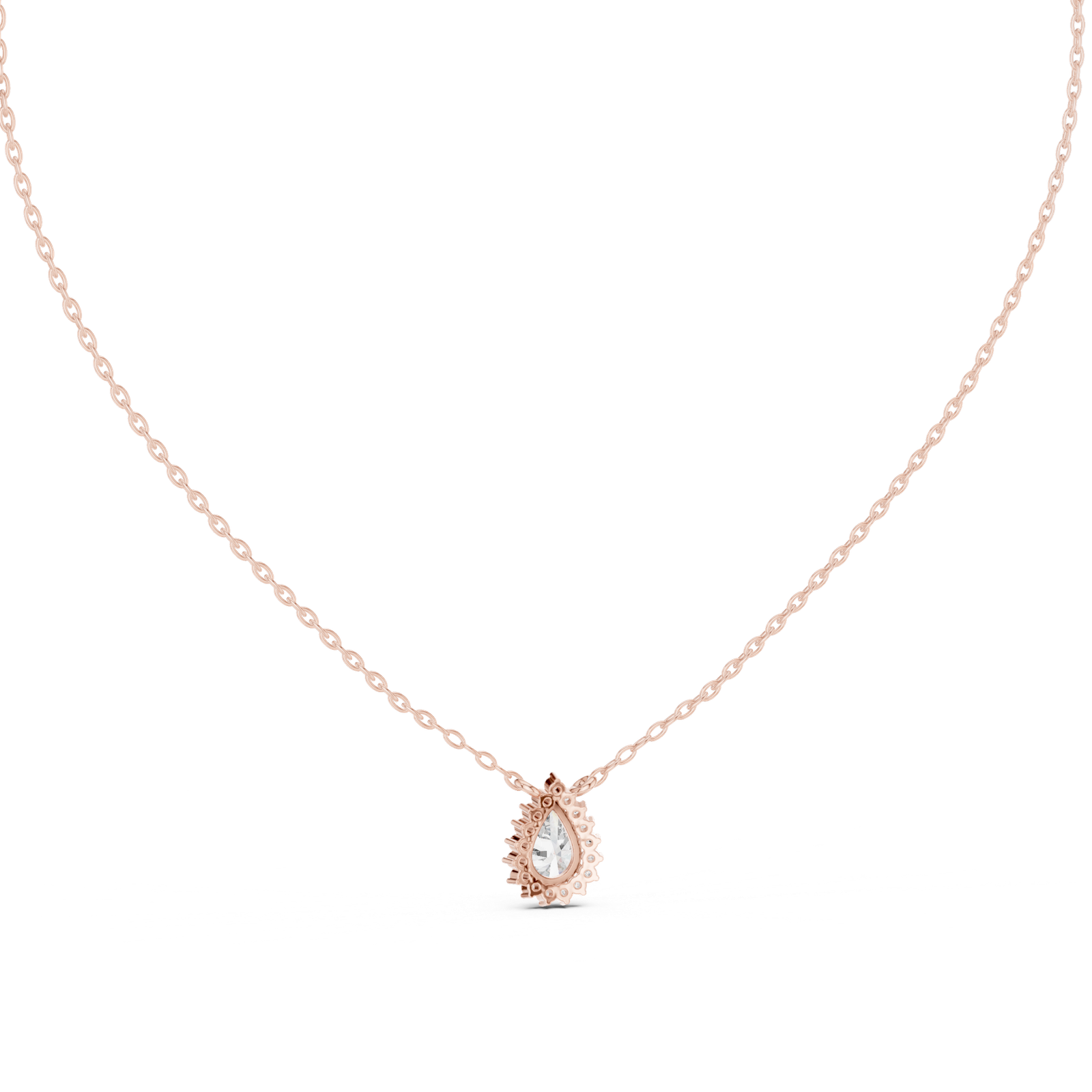 Lumina Pear Halo Slider Pendant