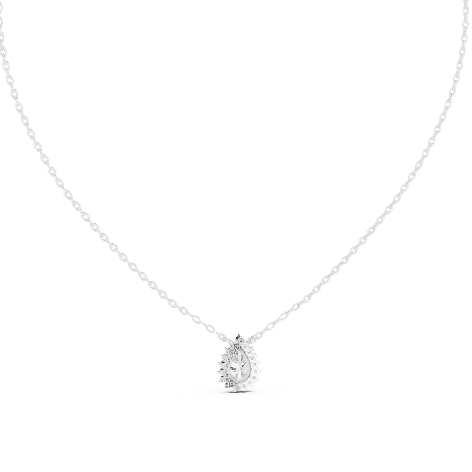 Lumina Pear Halo Slider Pendant