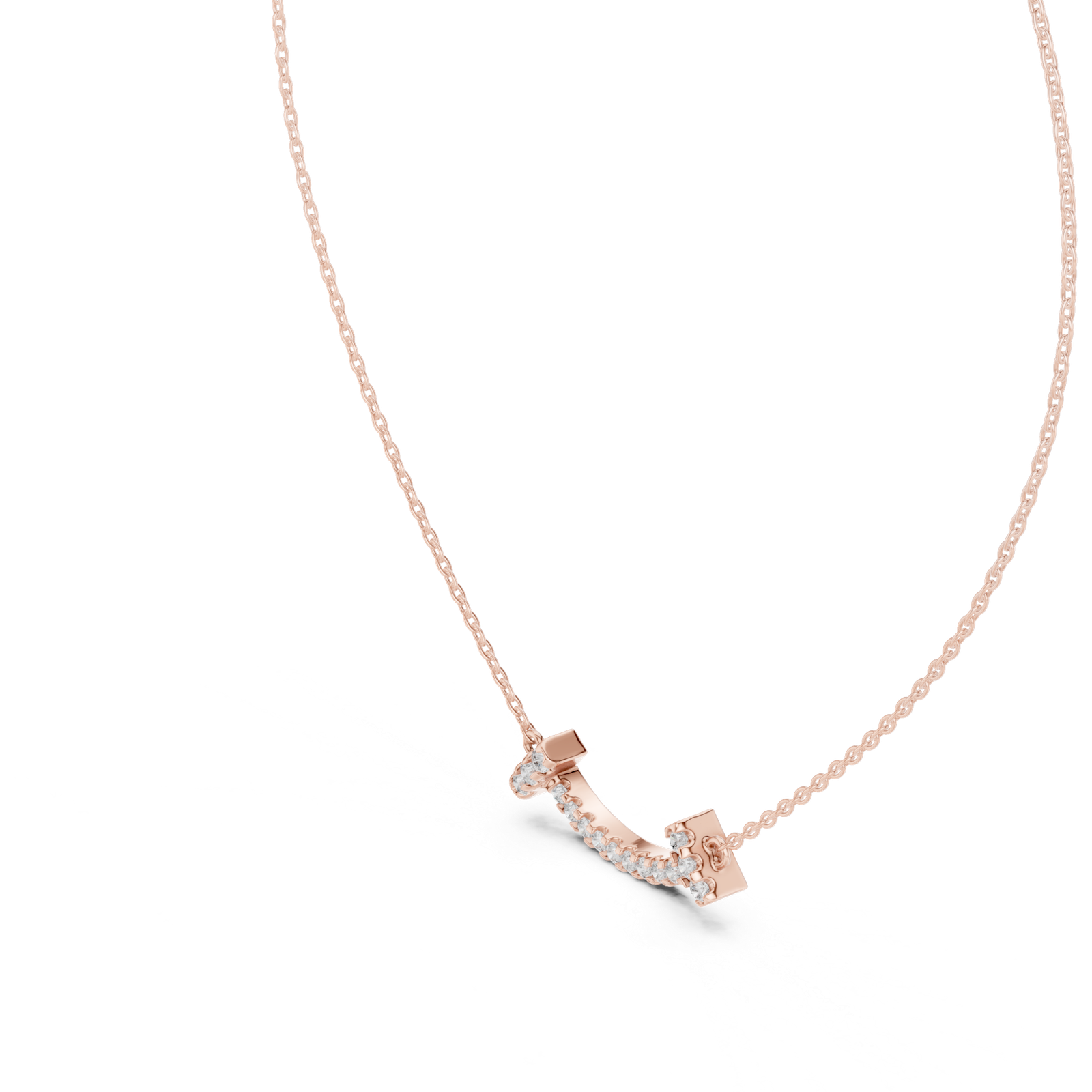 Alora Smile Bar Pendant Necklace