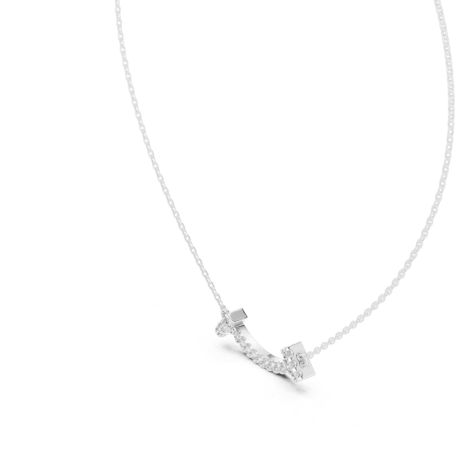 Alora Smile Bar Pendant Necklace