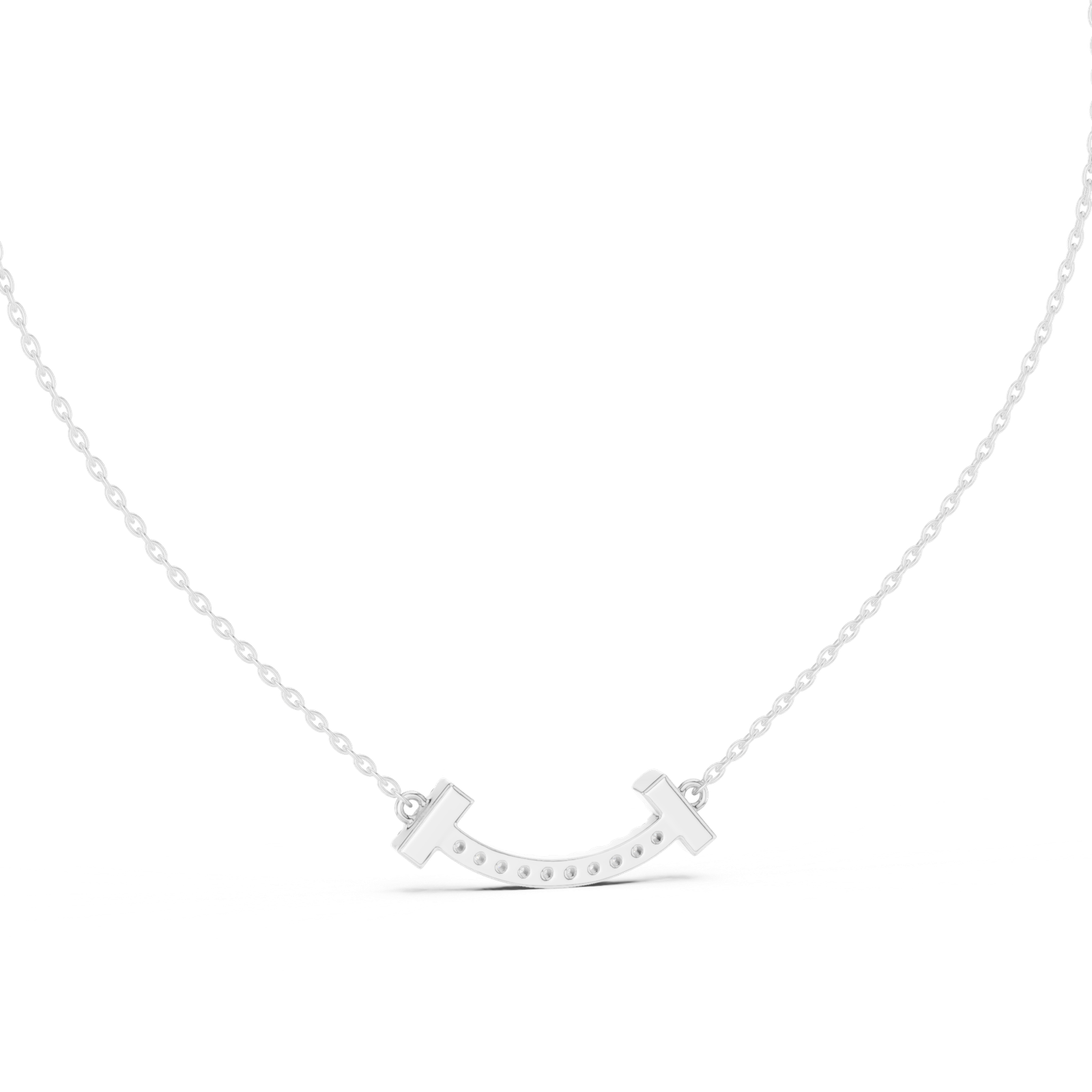 Alora Smile Bar Pendant Necklace