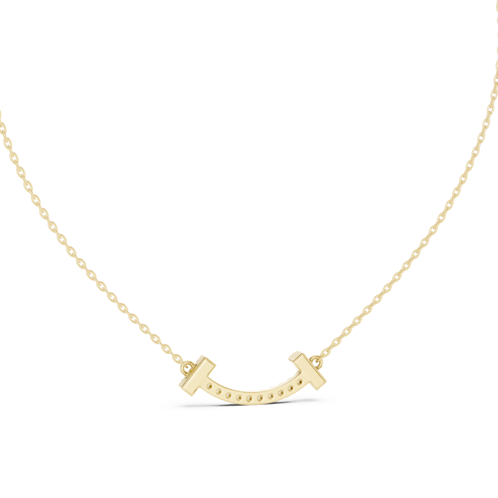 Alora Smile Bar Pendant Necklace
