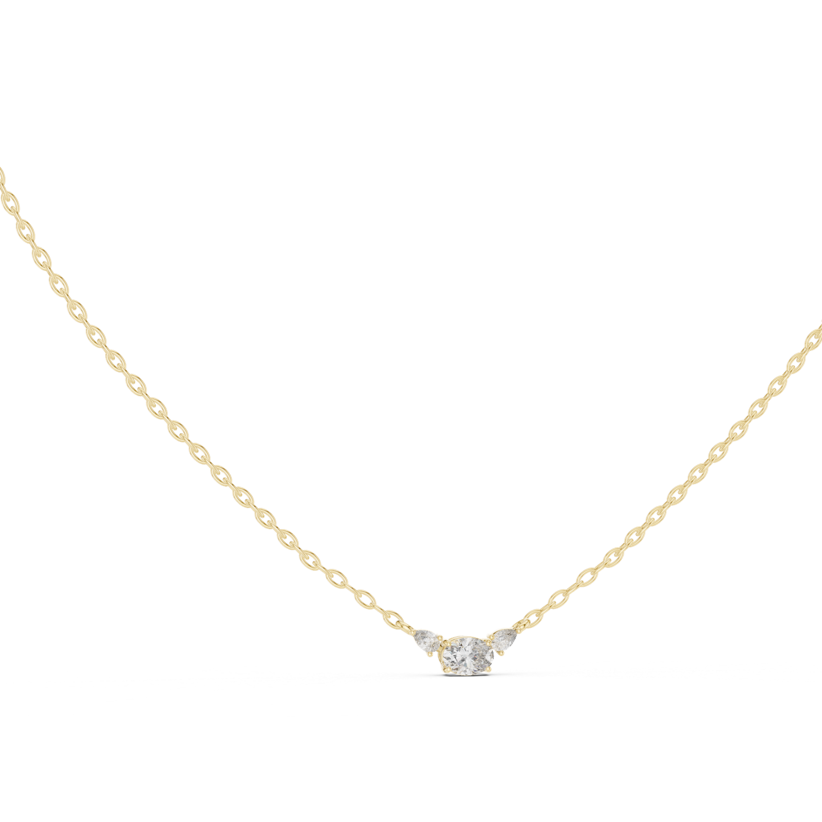 Nerissa Chevron Drop Pendant