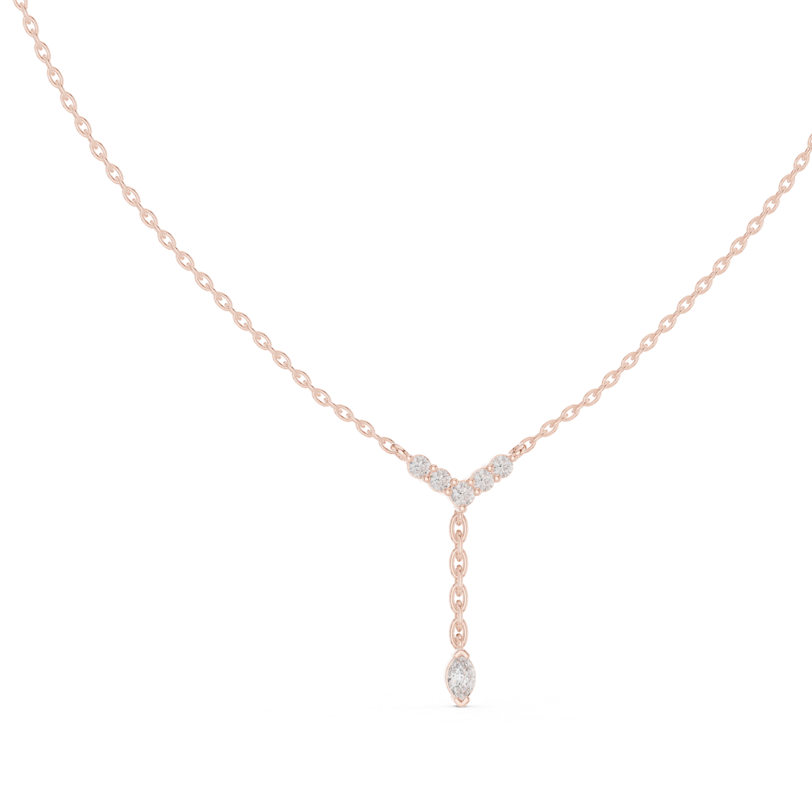 Seren Chevron Drop Pendant