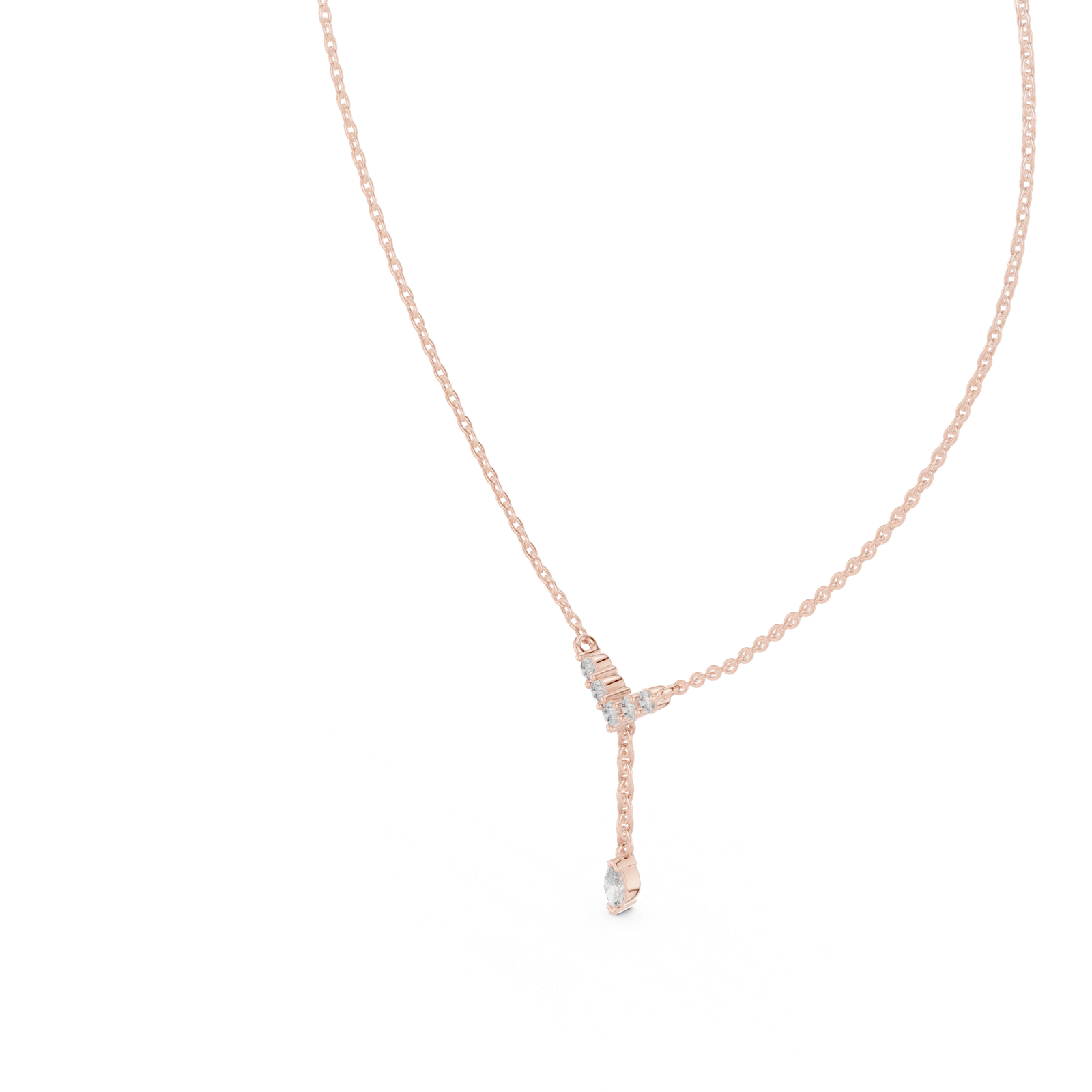Seren Chevron Drop Pendant