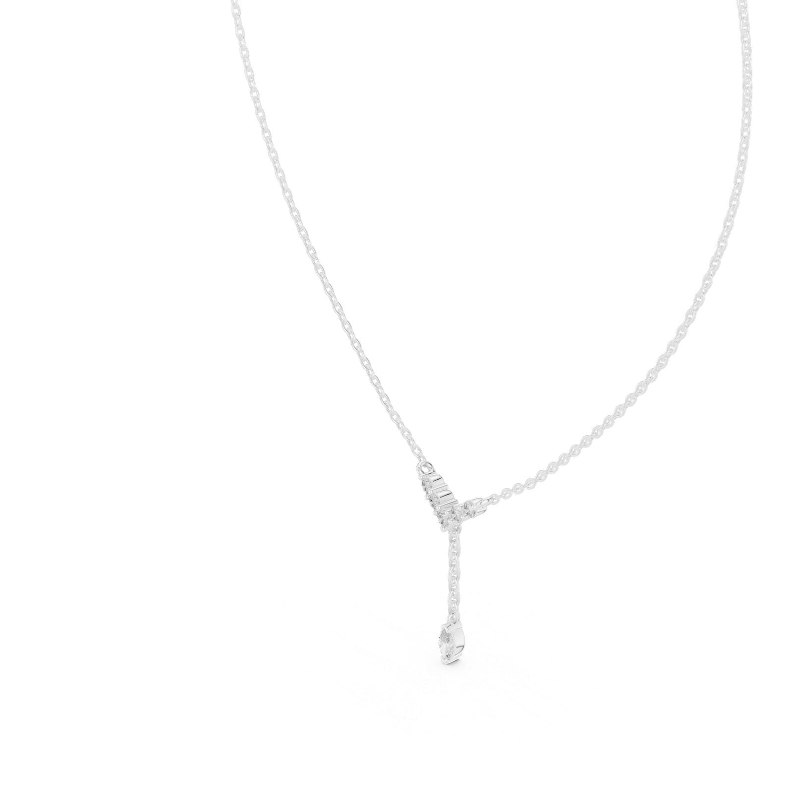 Seren Chevron Drop Pendant