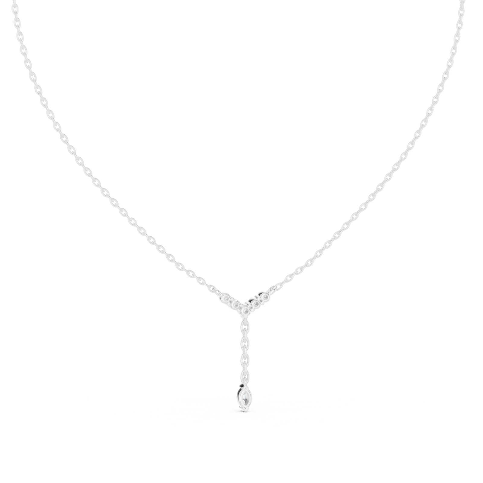 Seren Chevron Drop Pendant