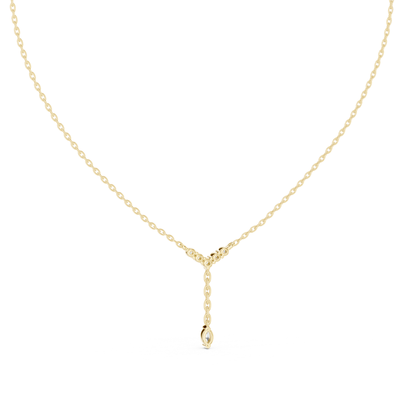 Seren Chevron Drop Pendant