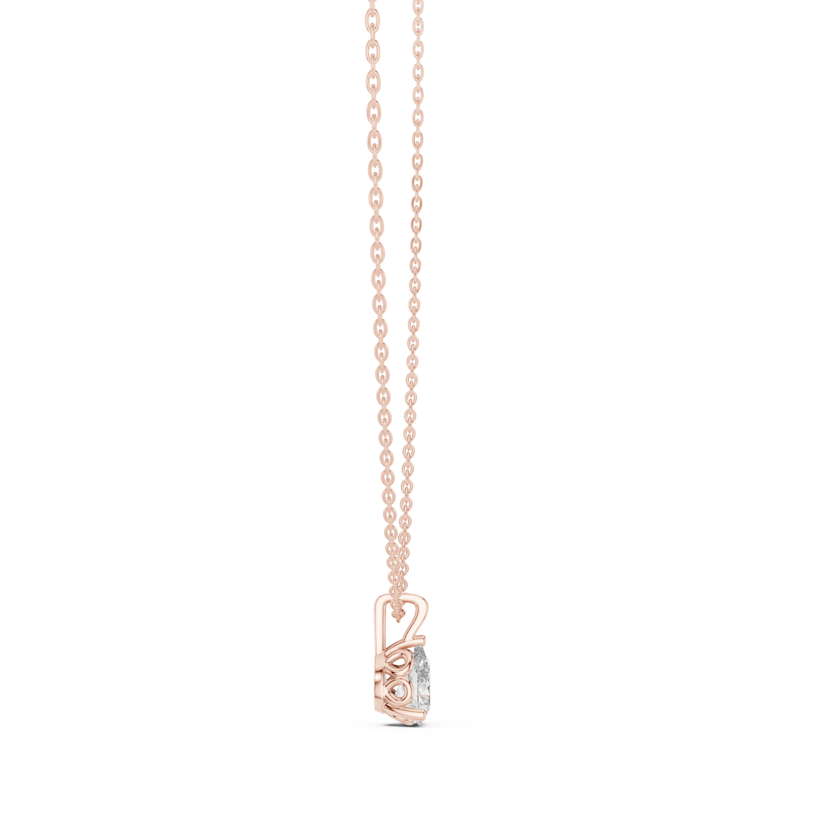 Arielle Pear Solitaire Pendant
