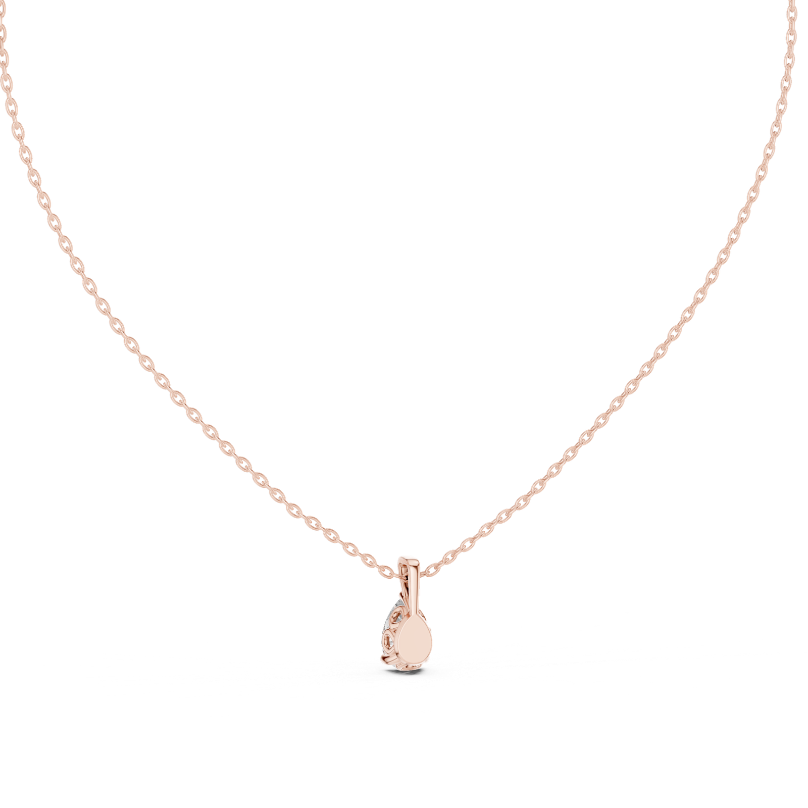 Arielle Pear Solitaire Pendant