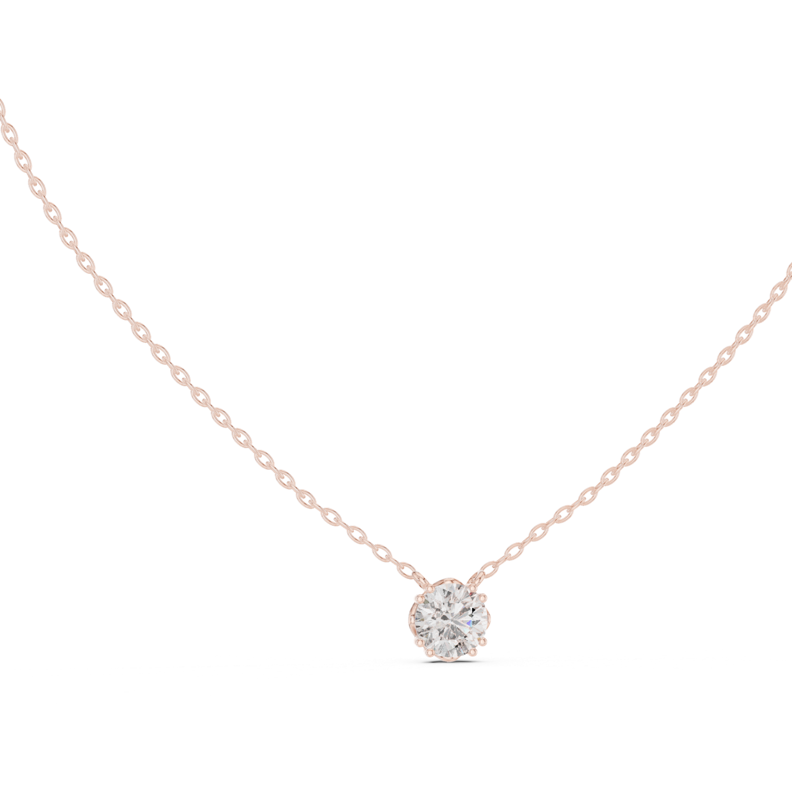 Cressida Round Bezel Solitaire Pendant