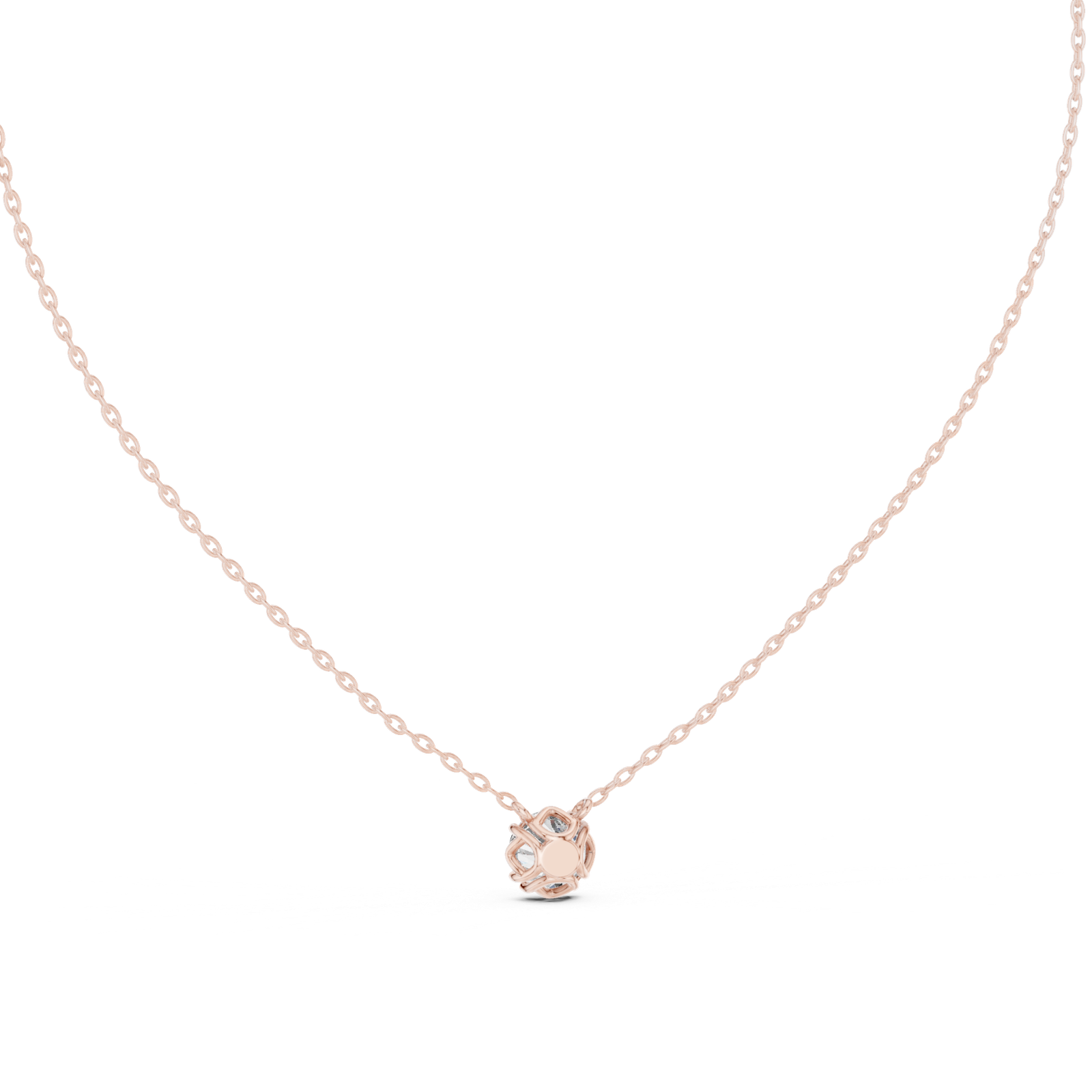 Cressida Round Bezel Solitaire Pendant