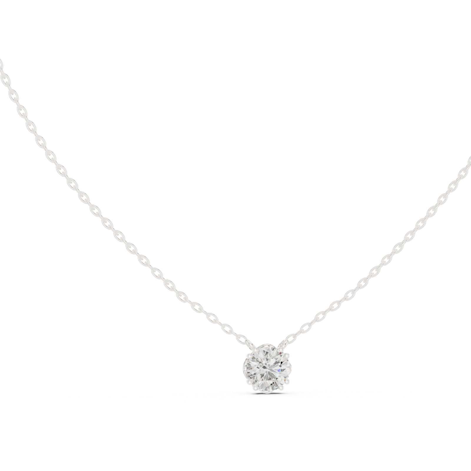 Cressida Round Bezel Solitaire Pendant