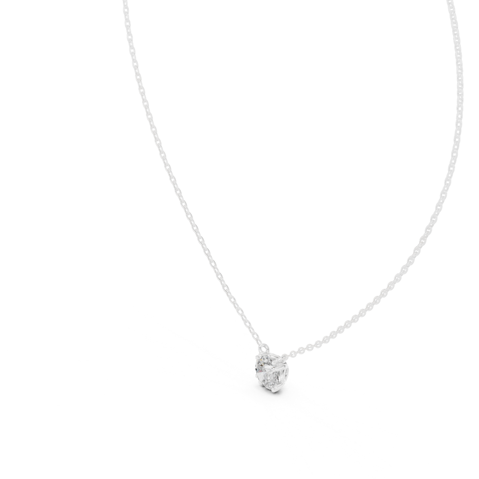 Cressida Round Bezel Solitaire Pendant