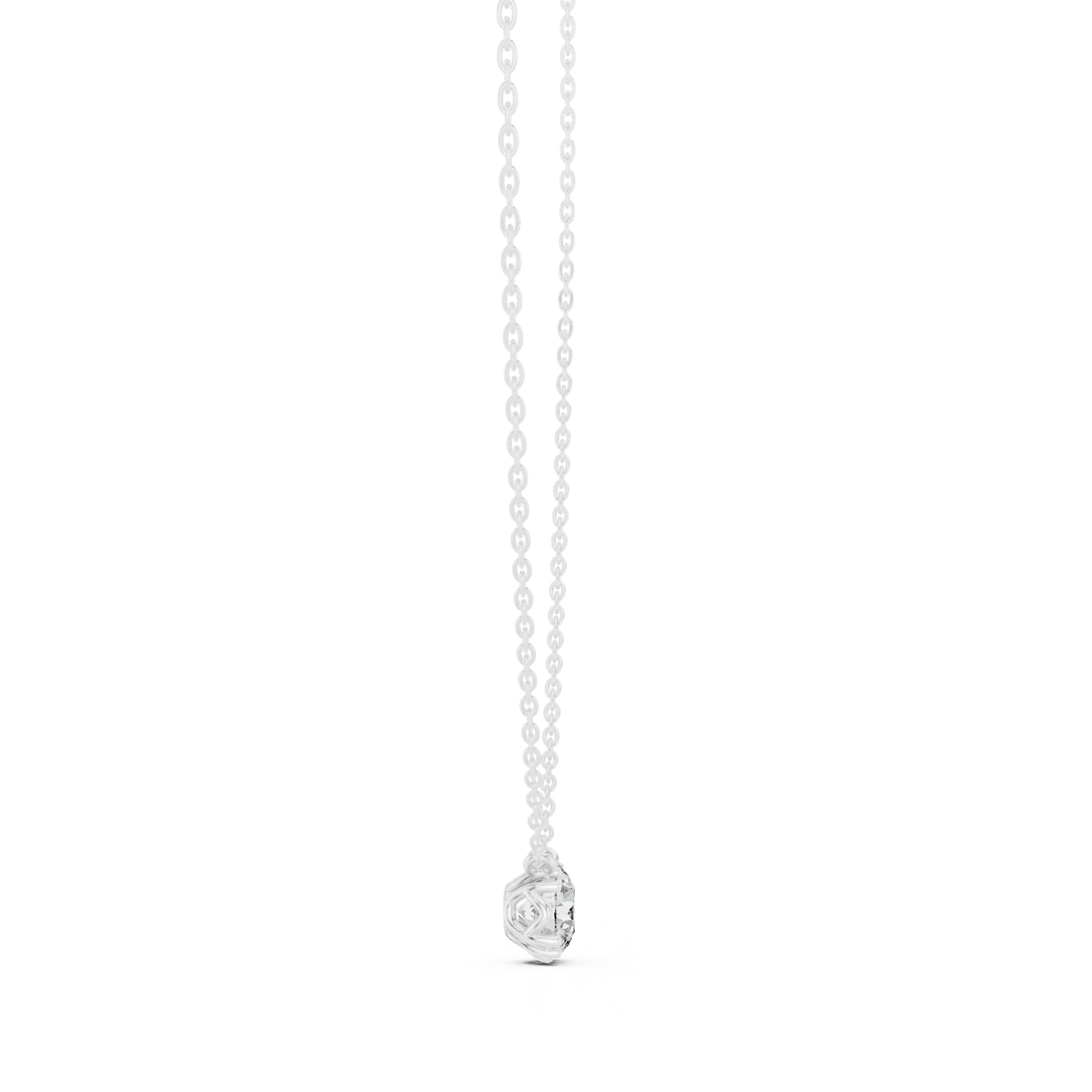 Cressida Round Bezel Solitaire Pendant