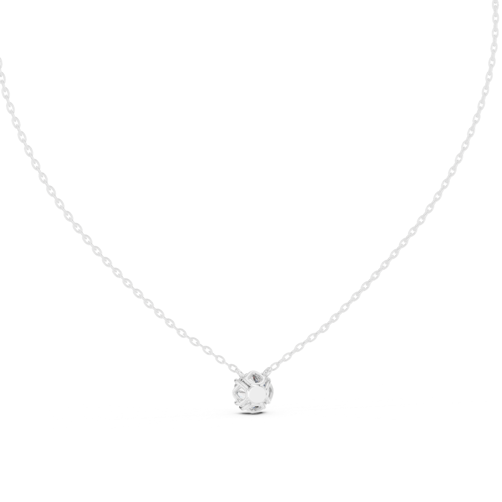 Cressida Round Bezel Solitaire Pendant