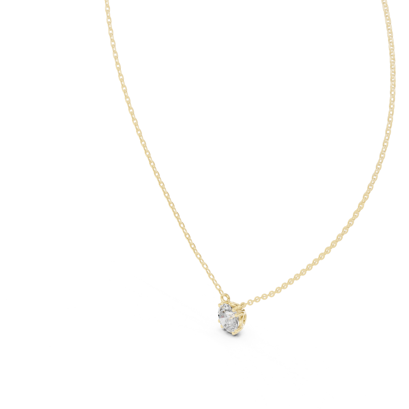 Cressida Round Bezel Solitaire Pendant
