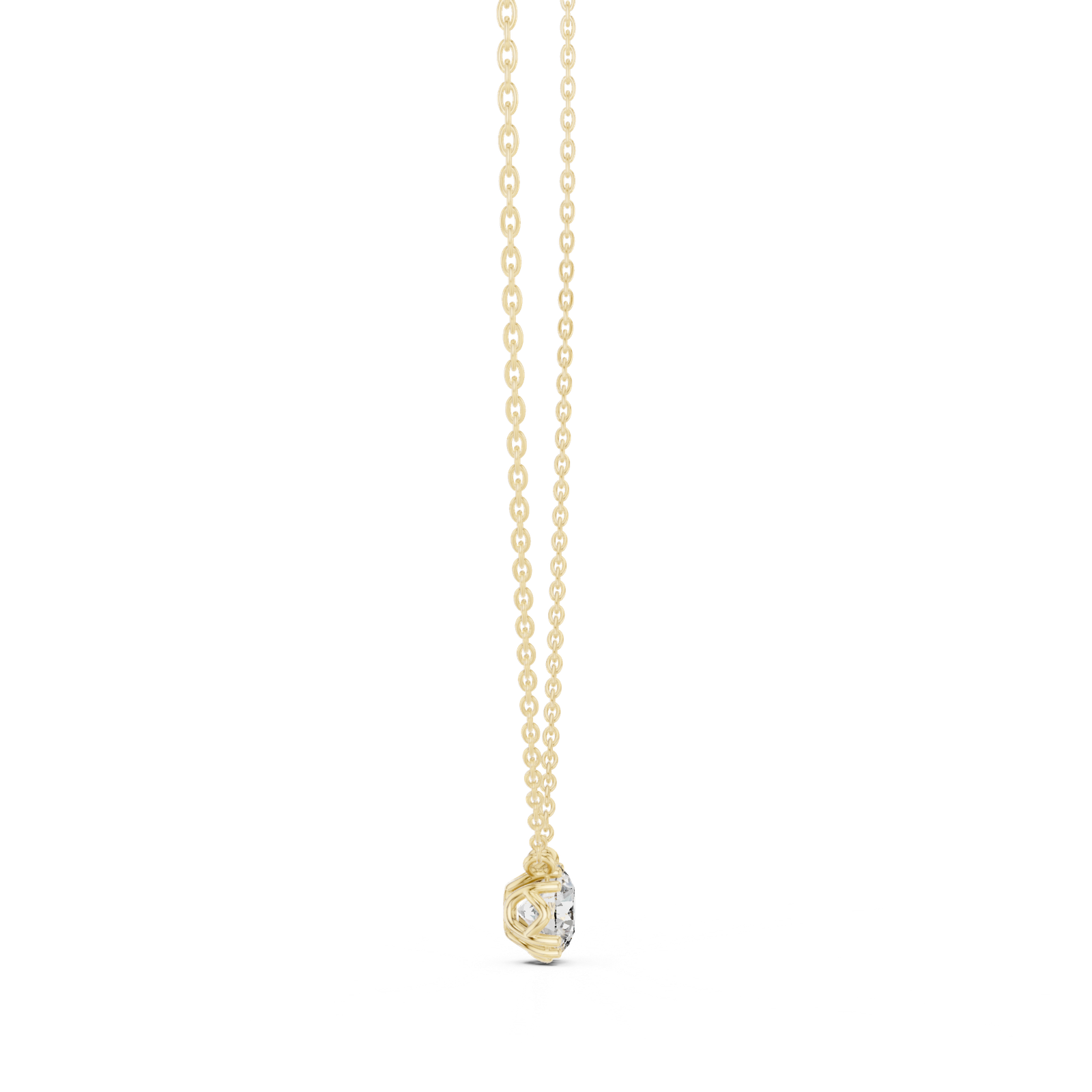 Cressida Round Bezel Solitaire Pendant