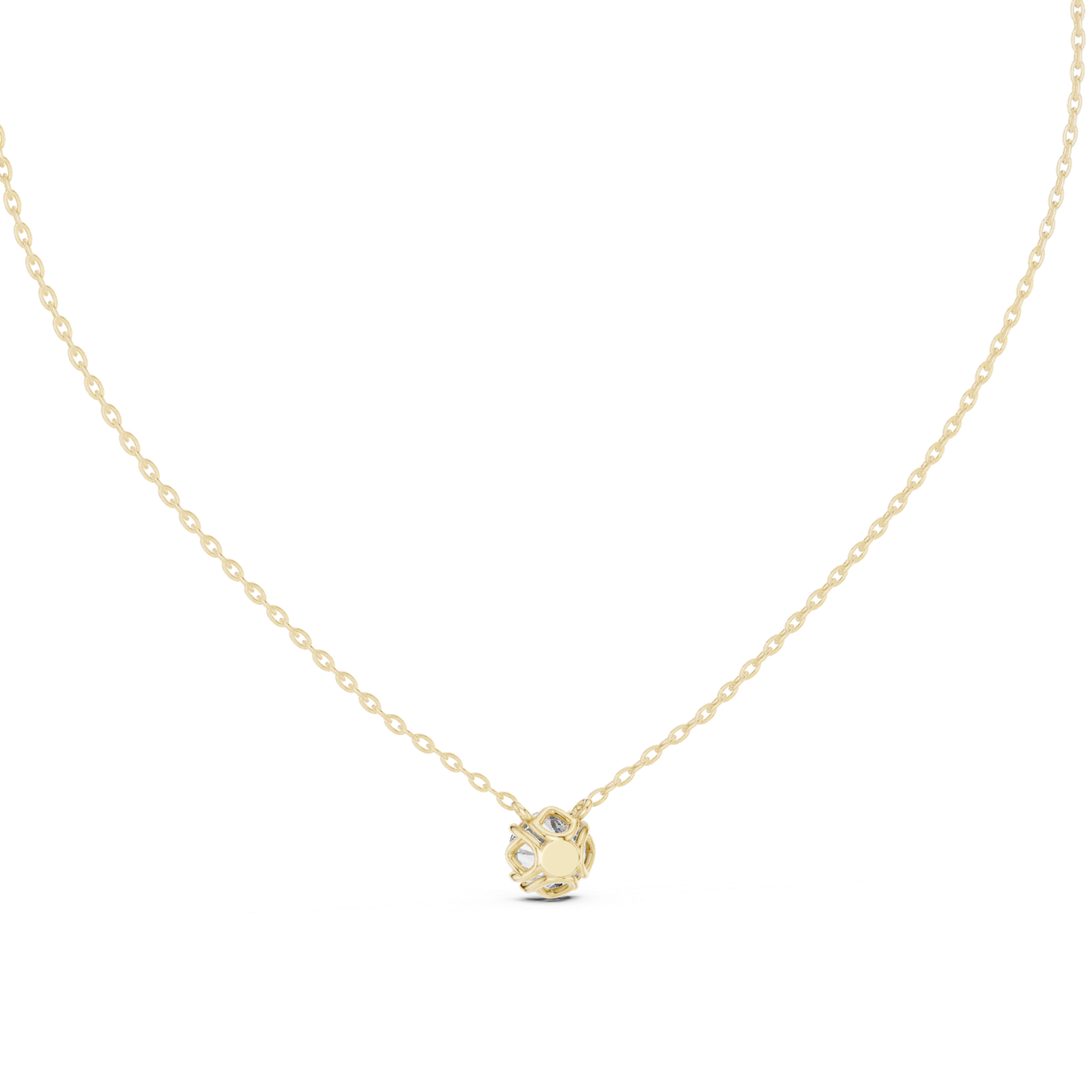 Cressida Round Bezel Solitaire Pendant