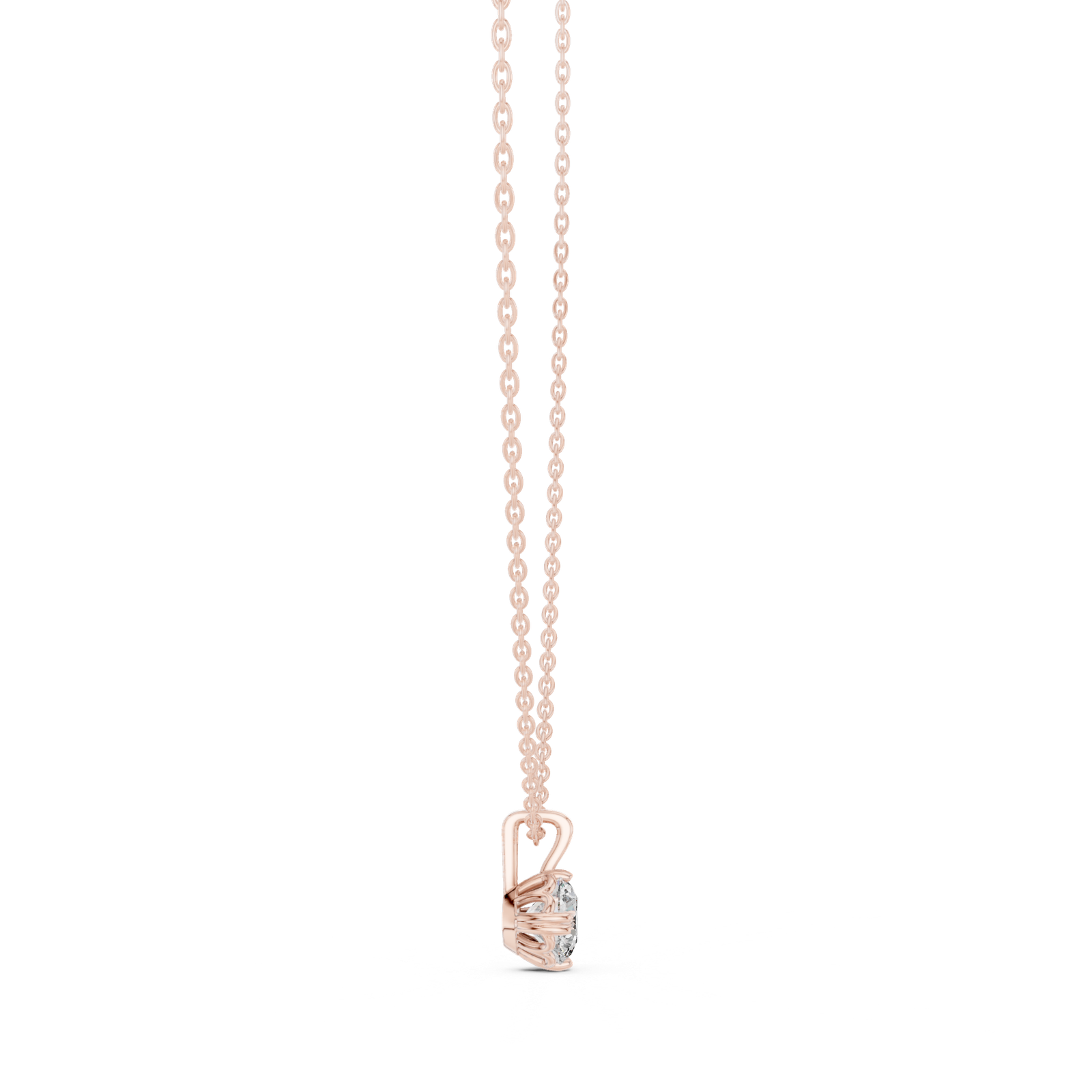 Fiora Round Minimal Solitaire Pendant