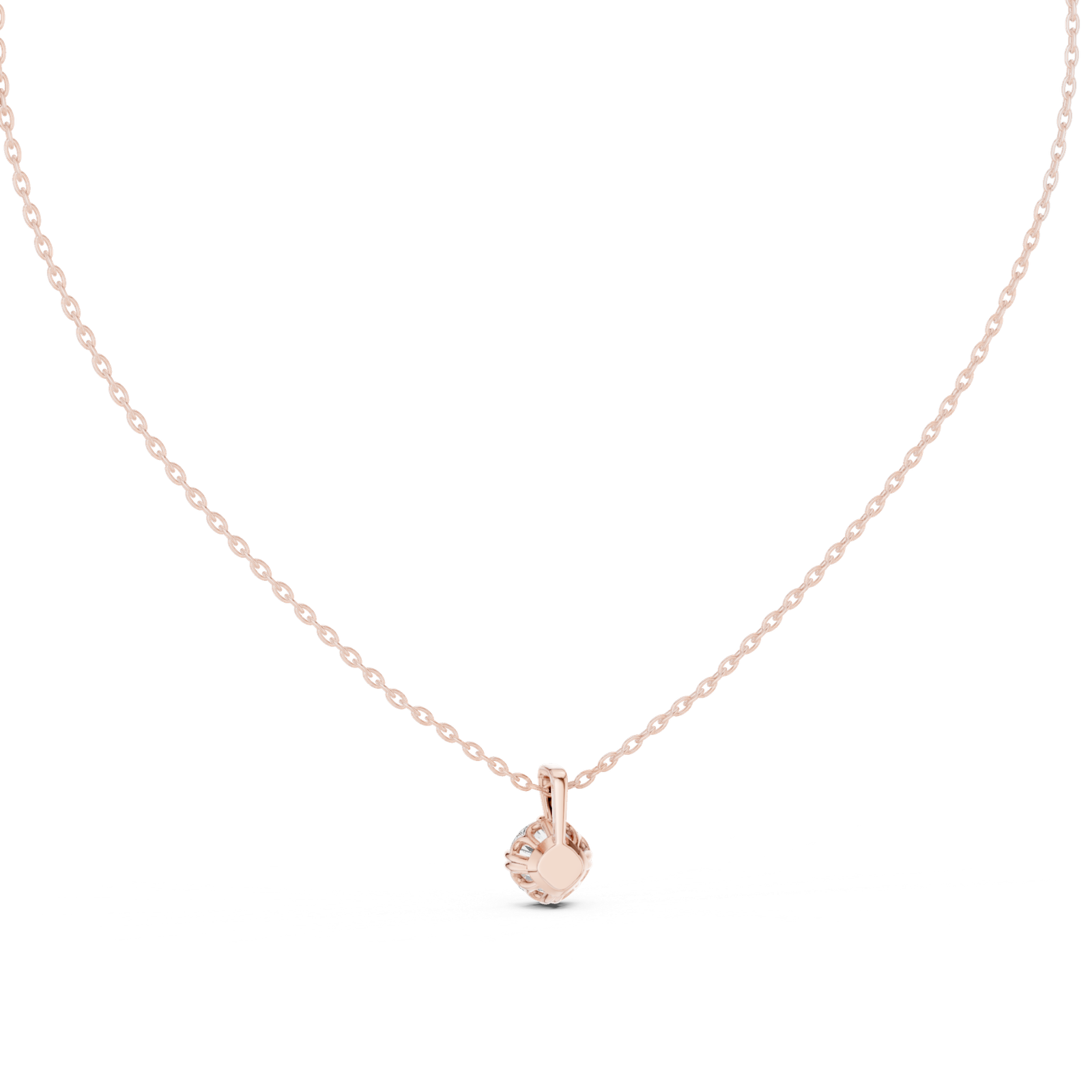 Fiora Round Minimal Solitaire Pendant