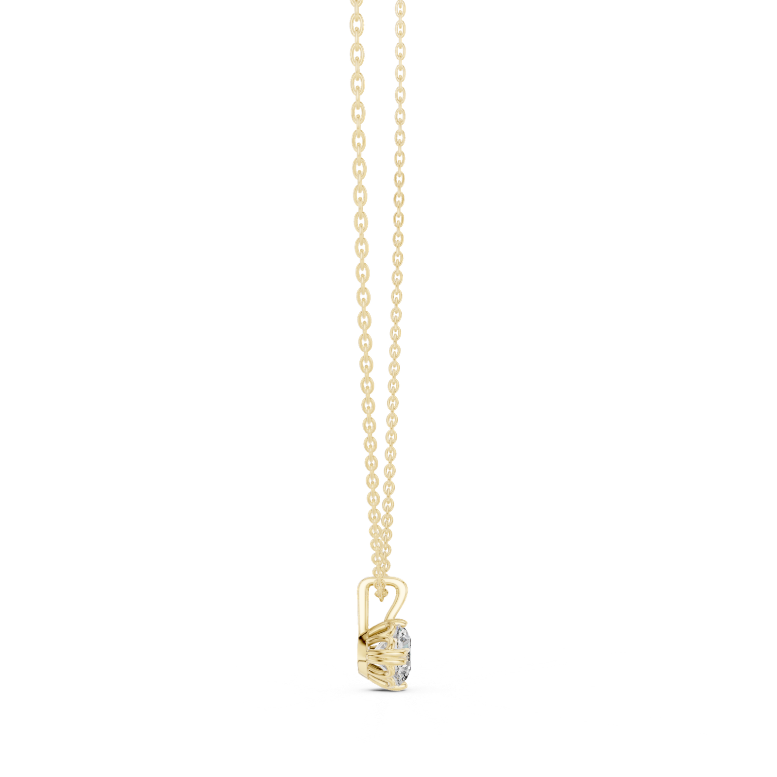 Fiora Round Minimal Solitaire Pendant