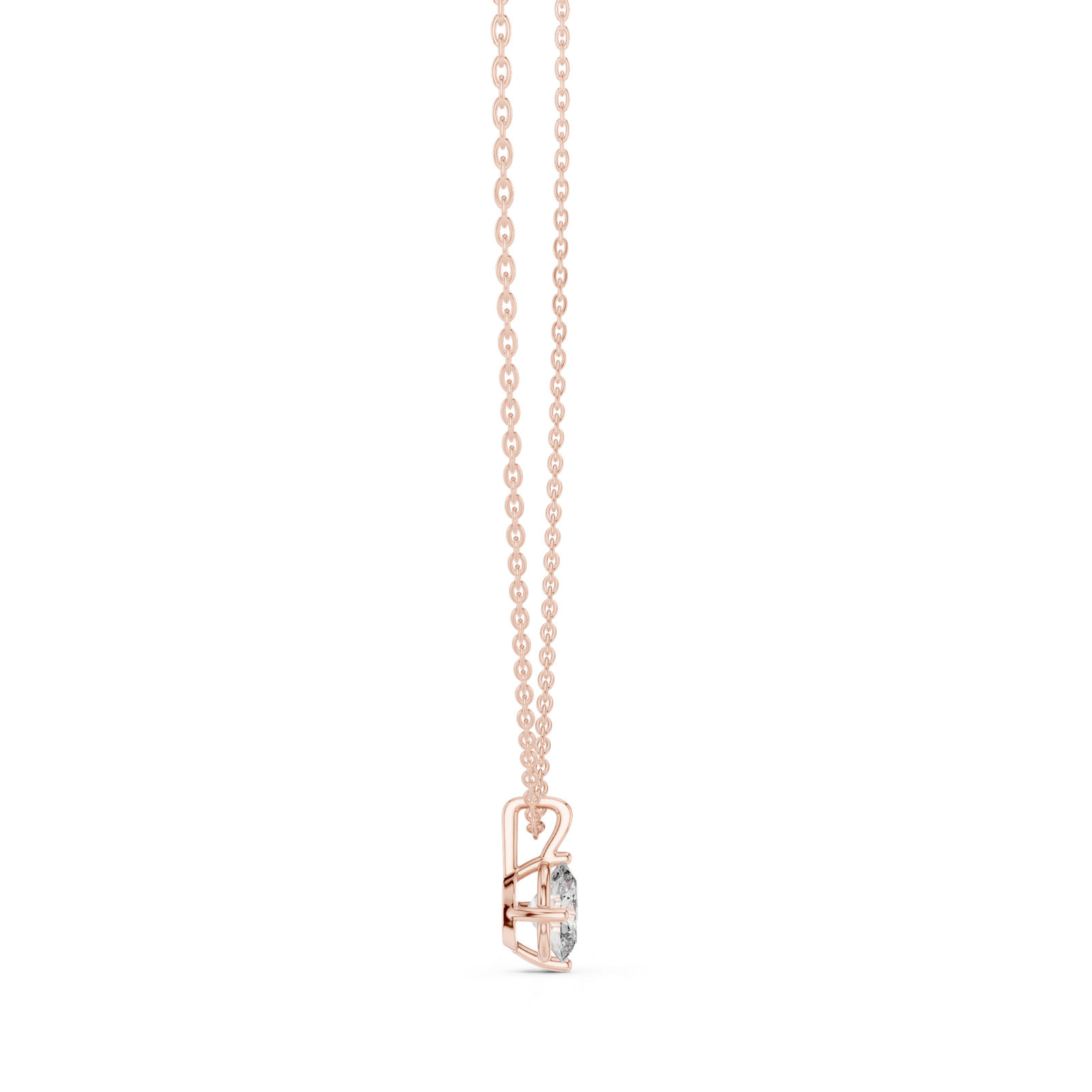 Liora Oval Solitaire Pendant