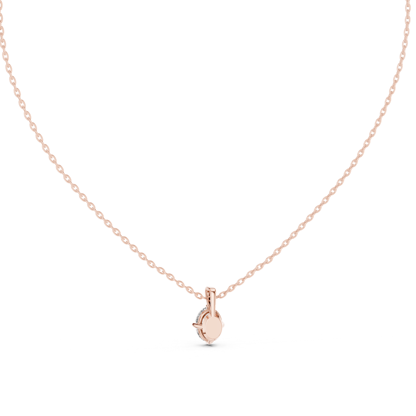 Liora Oval Solitaire Pendant