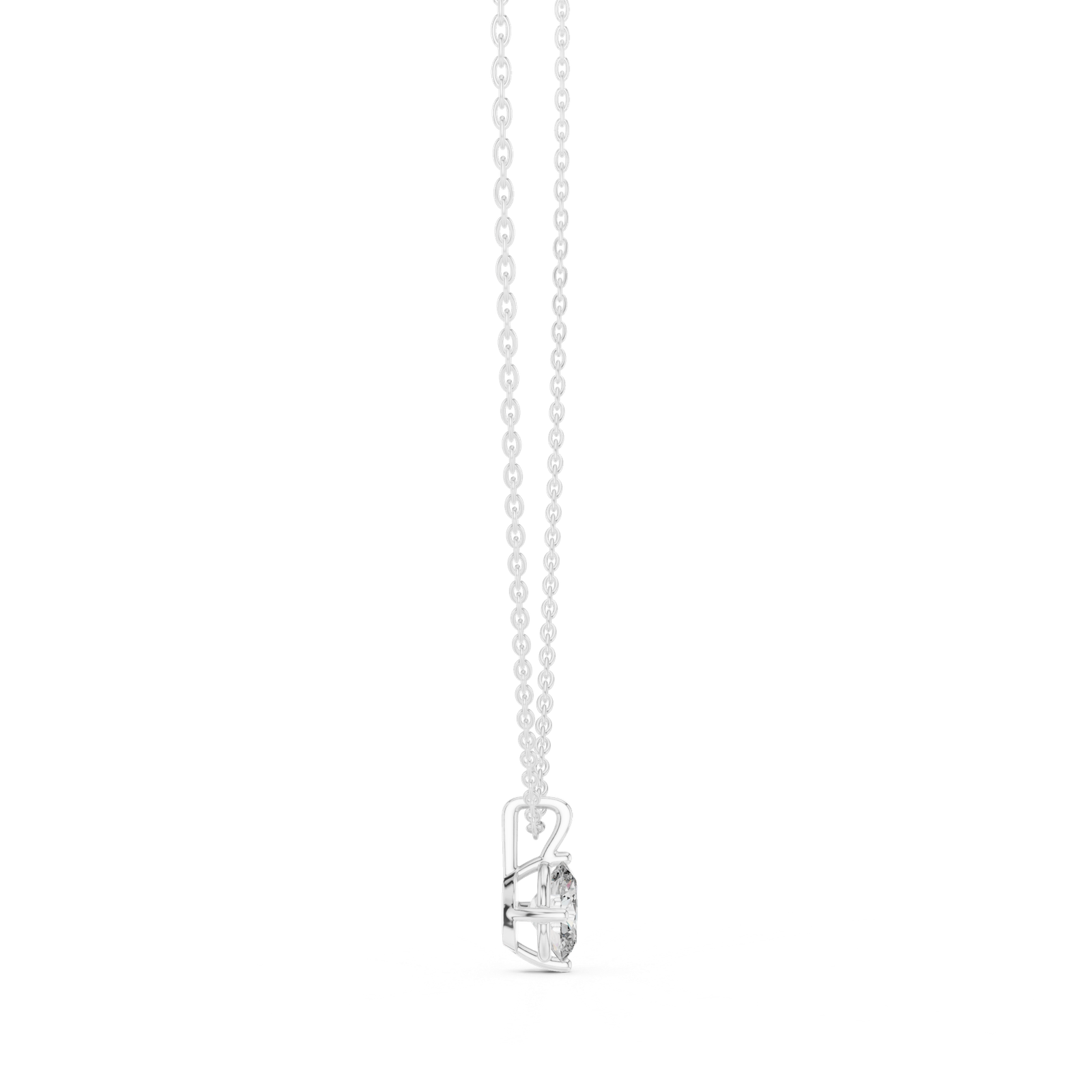Liora Oval Solitaire Pendant