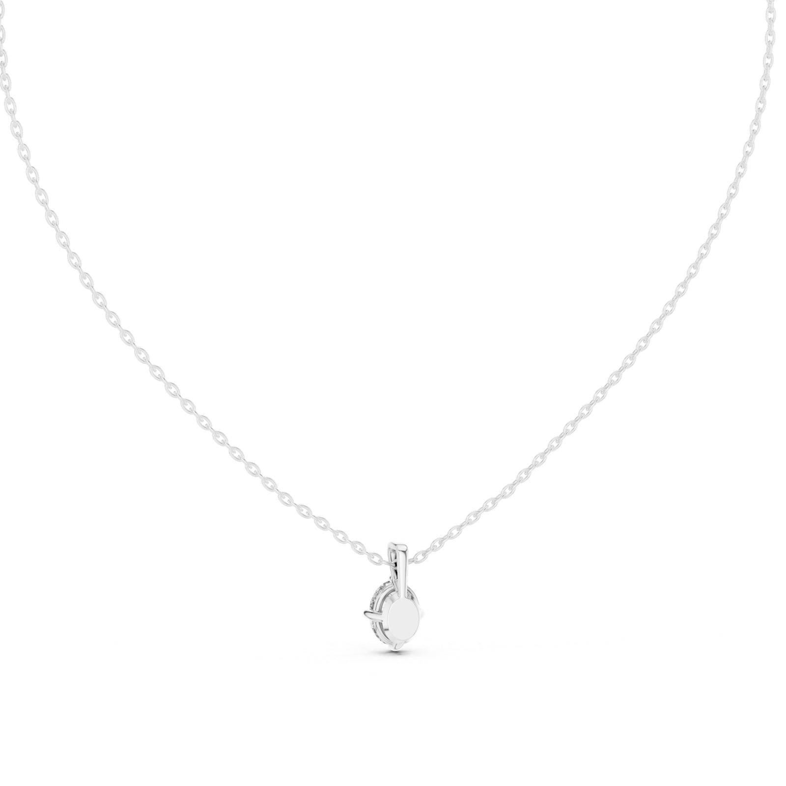 Liora Oval Solitaire Pendant