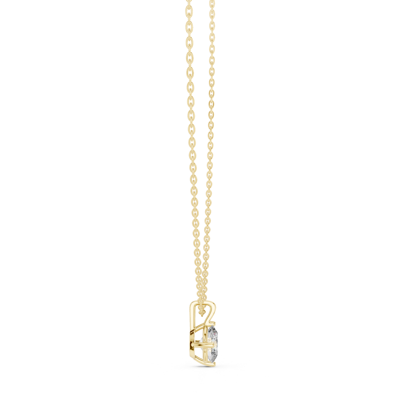 Liora Oval Solitaire Pendant