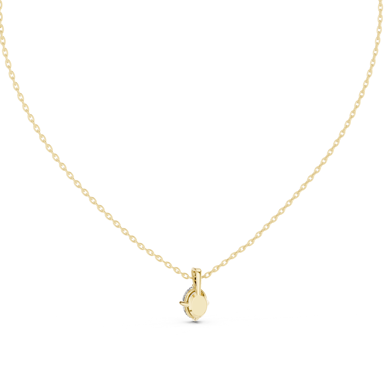 Liora Oval Solitaire Pendant