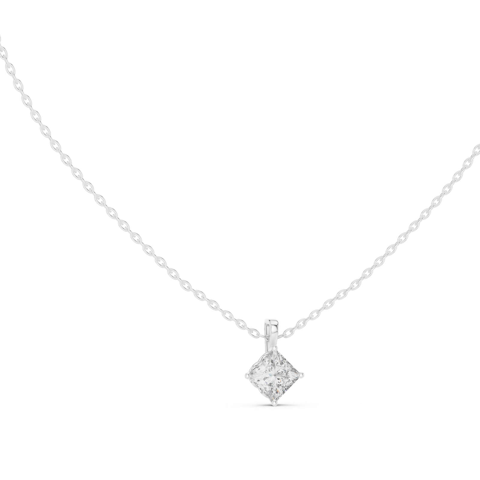 Evelina Princess Solitaire Pendant