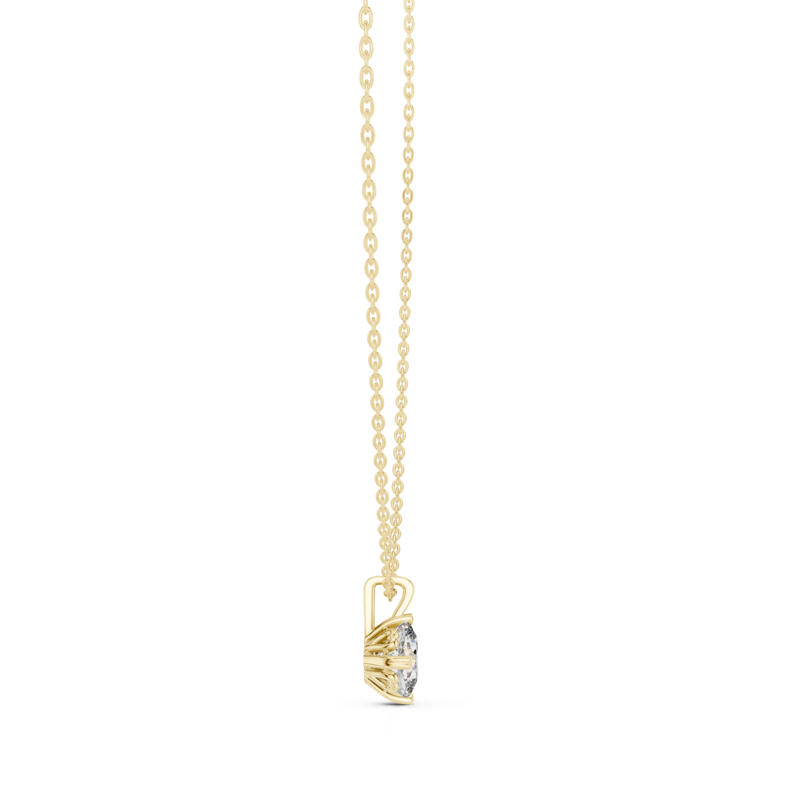 Mireya Cushion Crown Solitaire Pendant