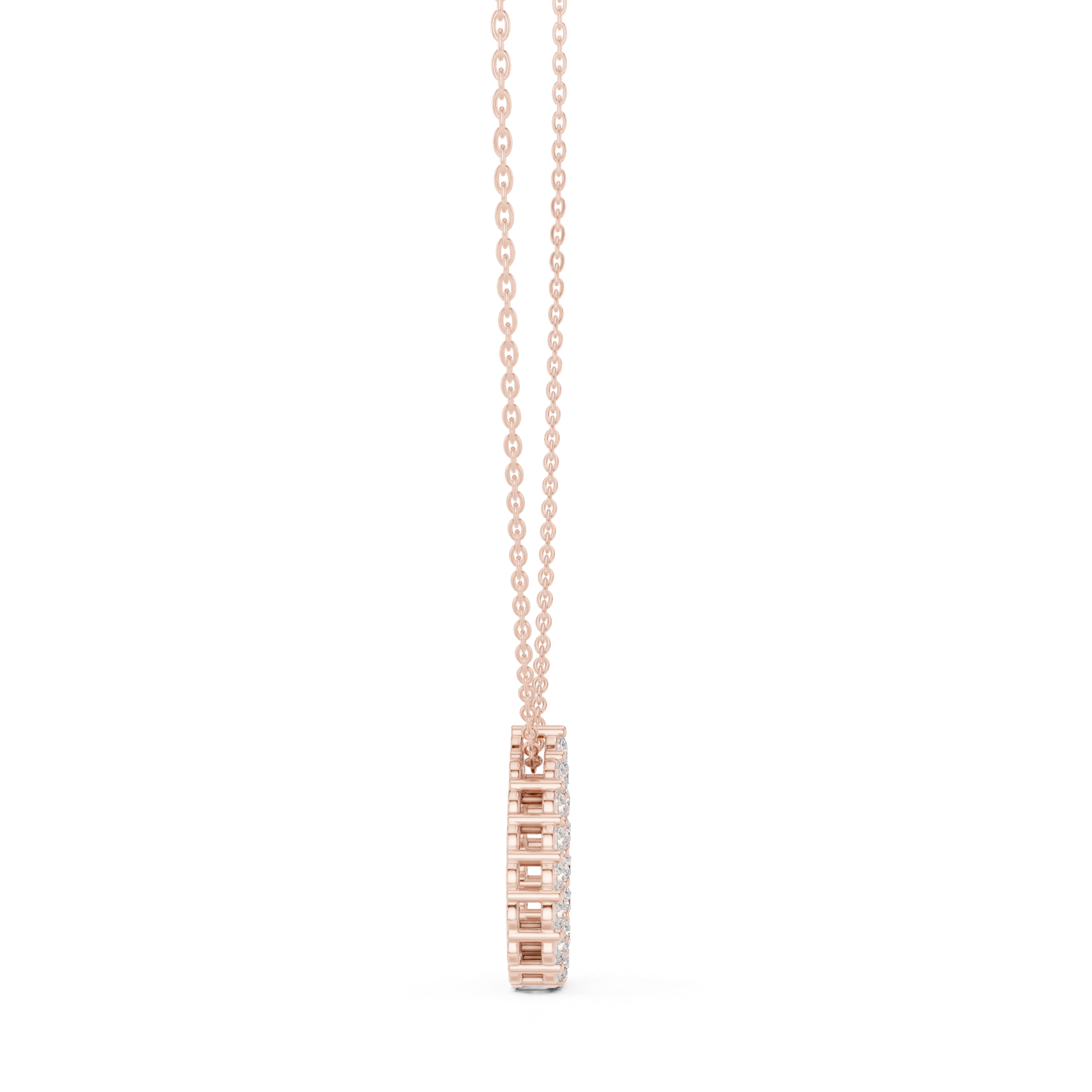 Amoret Open Pear Round Pendant