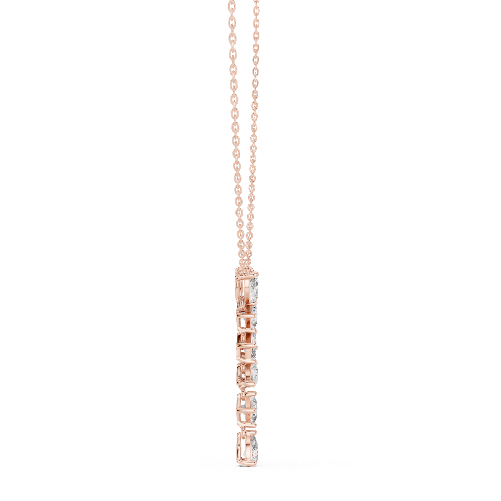 Lisette Mixed Shape Lariat Pendant