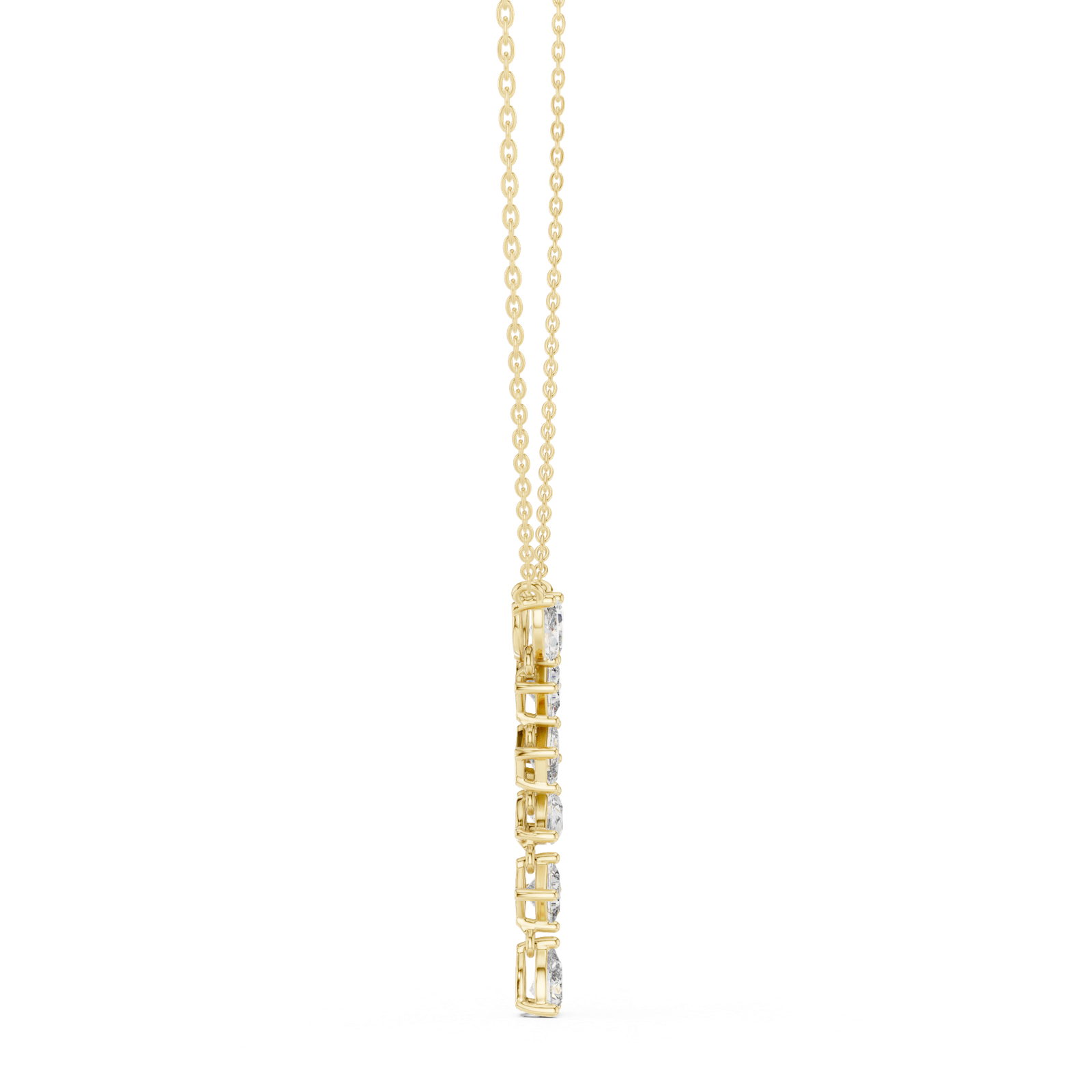 Lisette Mixed Shape Lariat Pendant