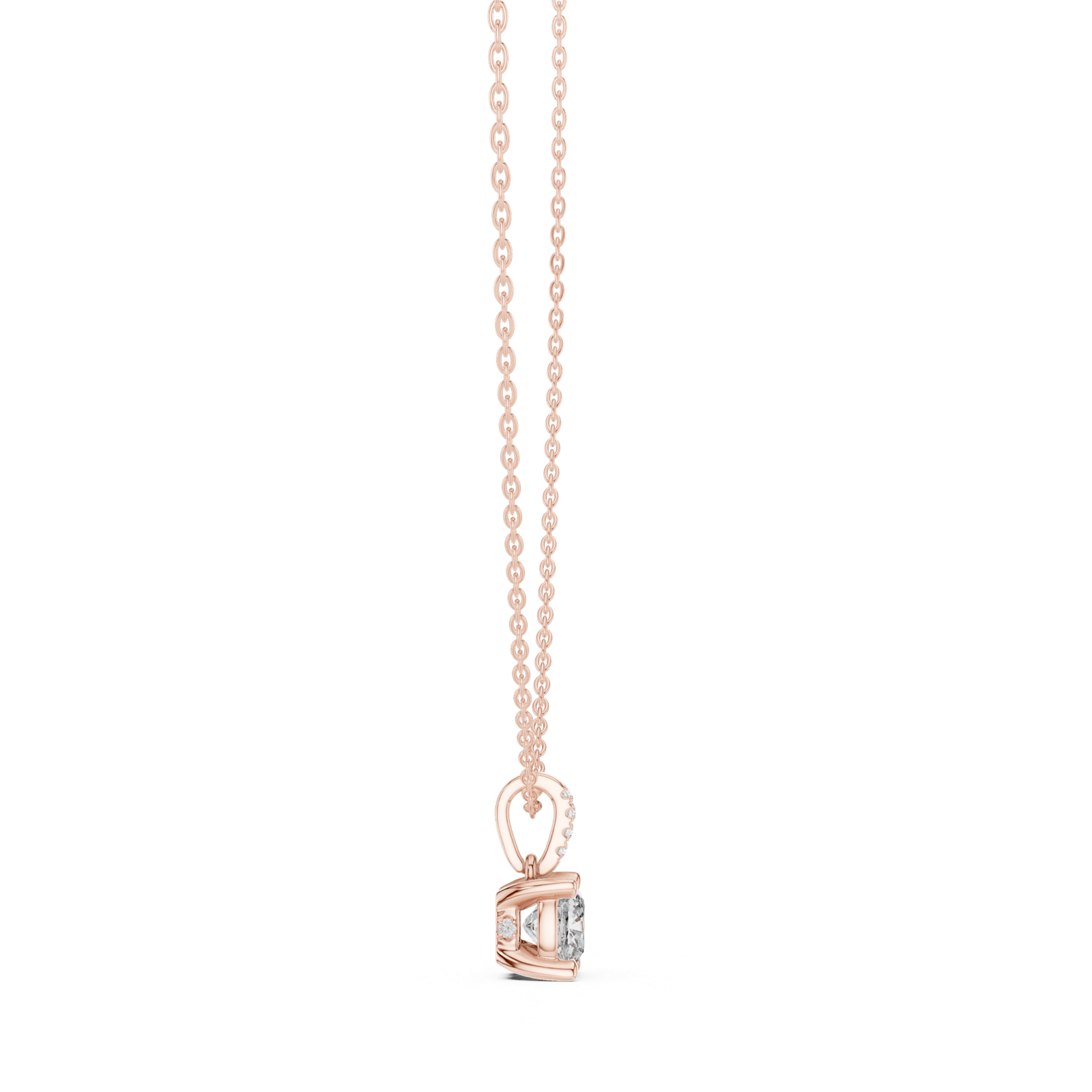 Aureline Cushion Accent Bail Pendant