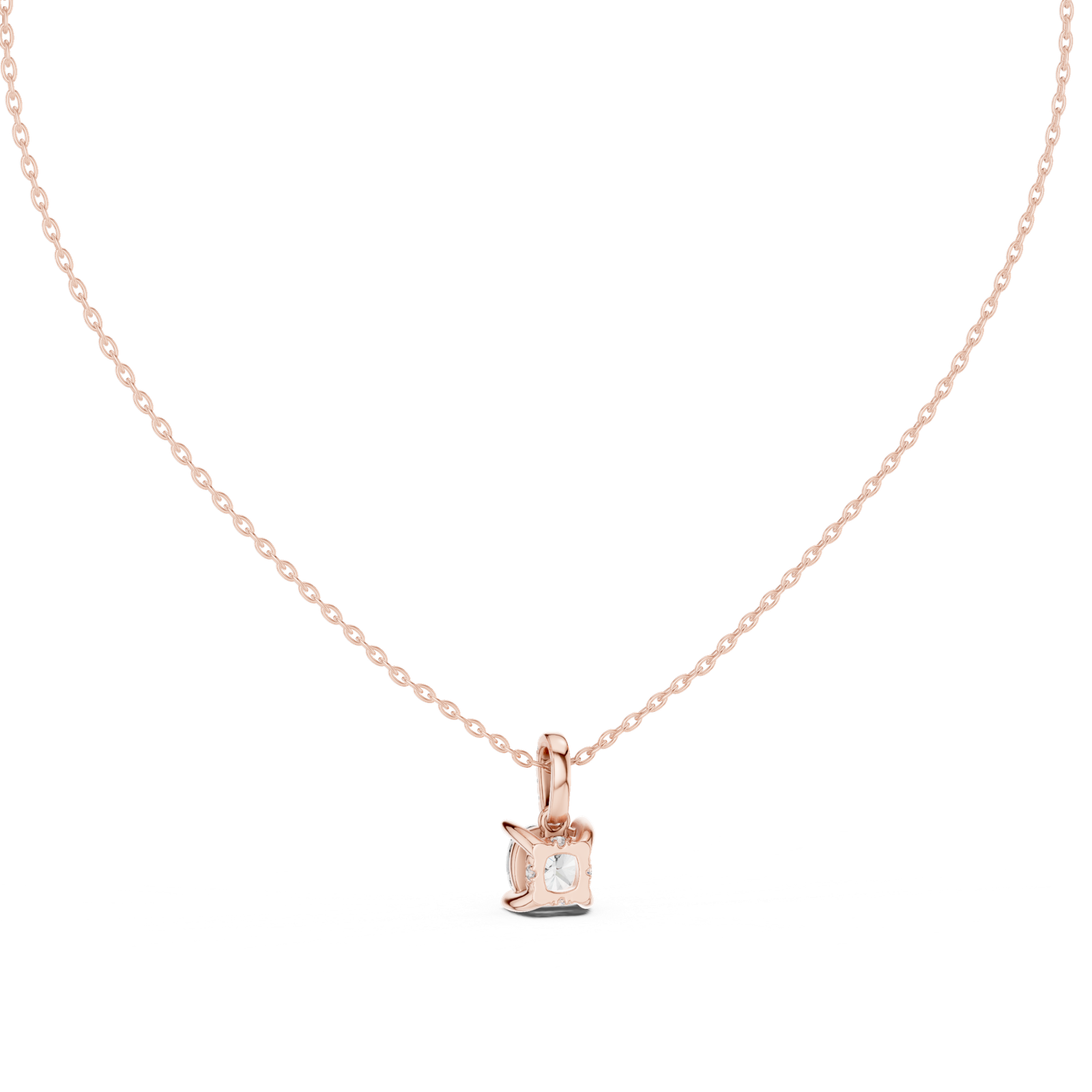 Aureline Cushion Accent Bail Pendant