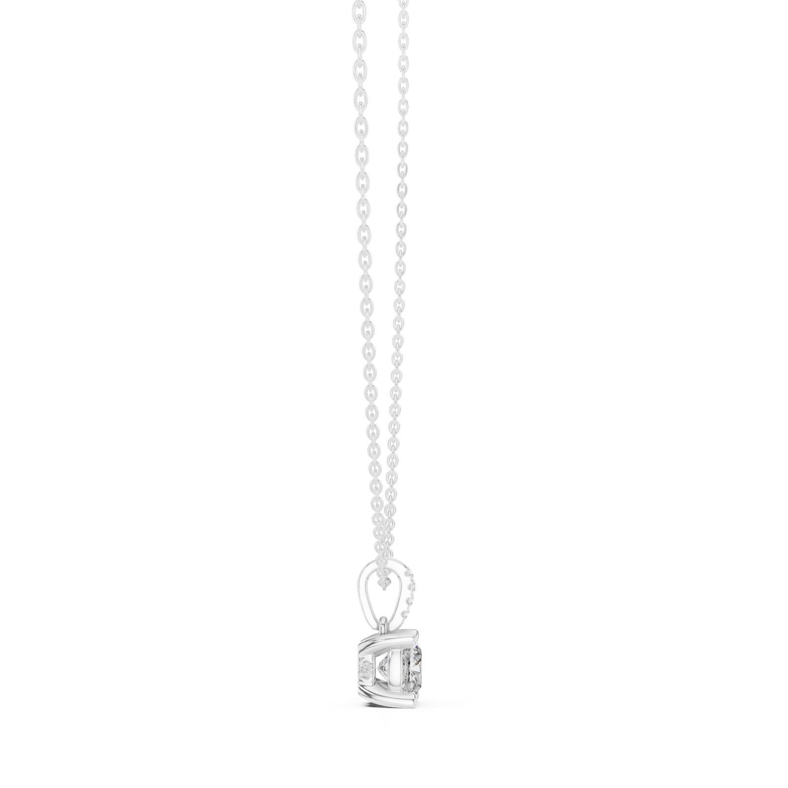 Aureline Cushion Accent Bail Pendant