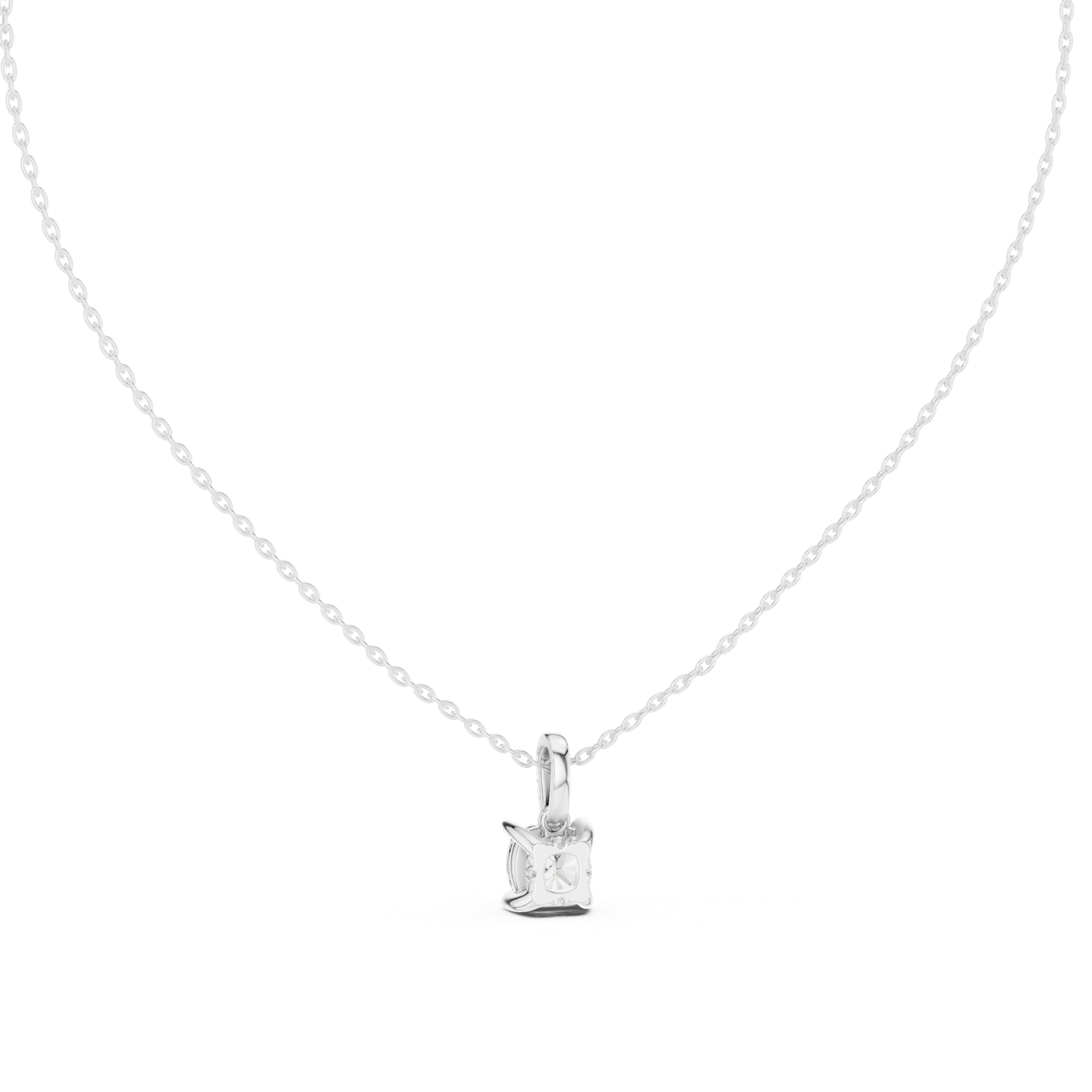 Aureline Cushion Accent Bail Pendant
