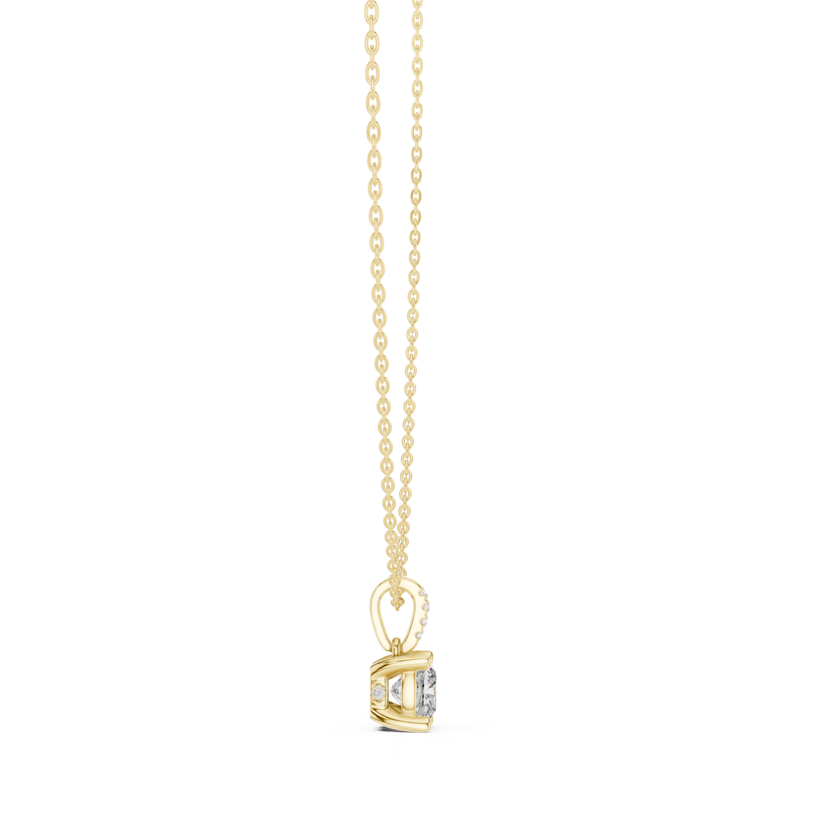 Aureline Cushion Accent Bail Pendant