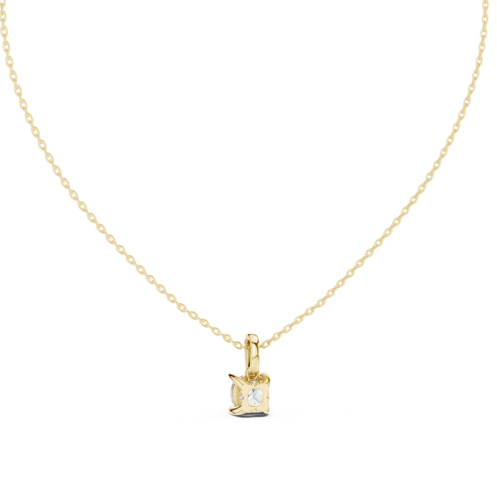 Aureline Cushion Accent Bail Pendant